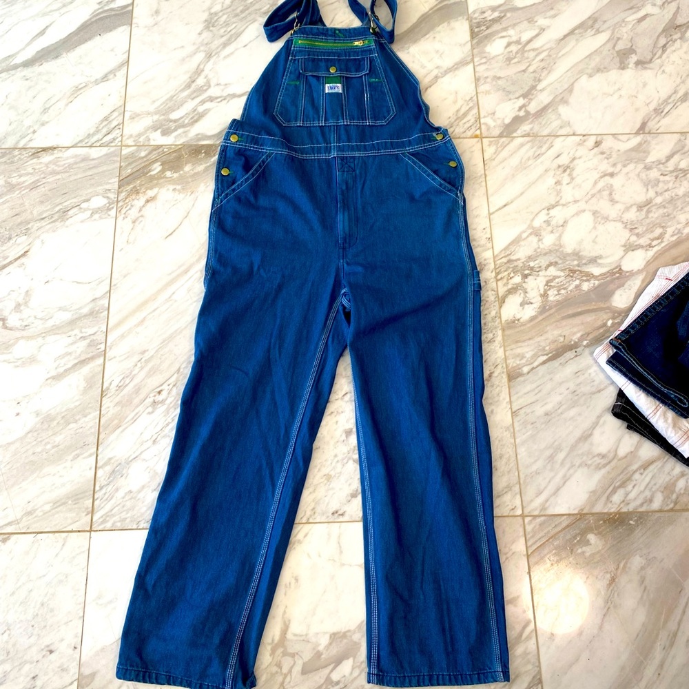 vintage oversized overalls.
